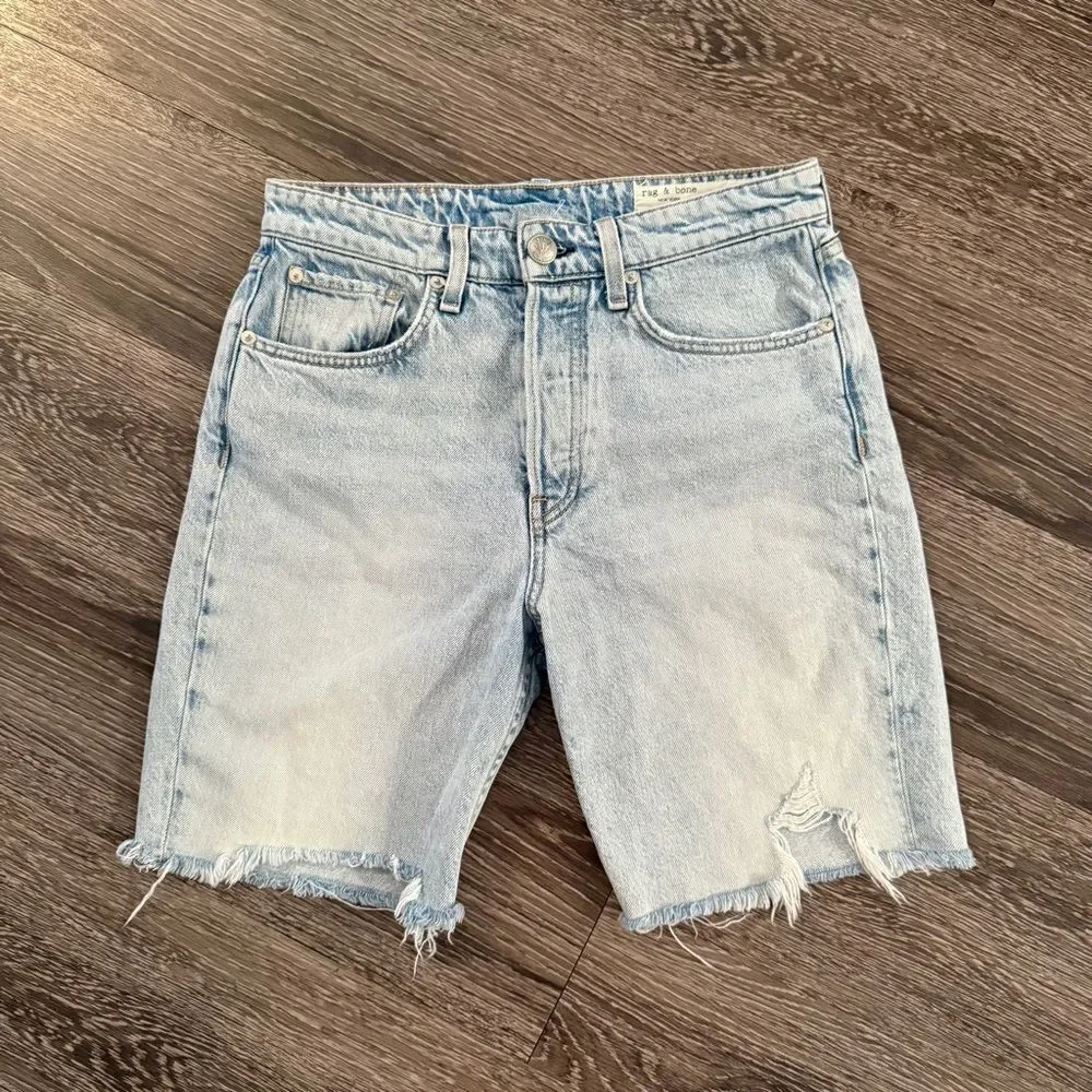 Rag & Bone Long Length Denim Shorts